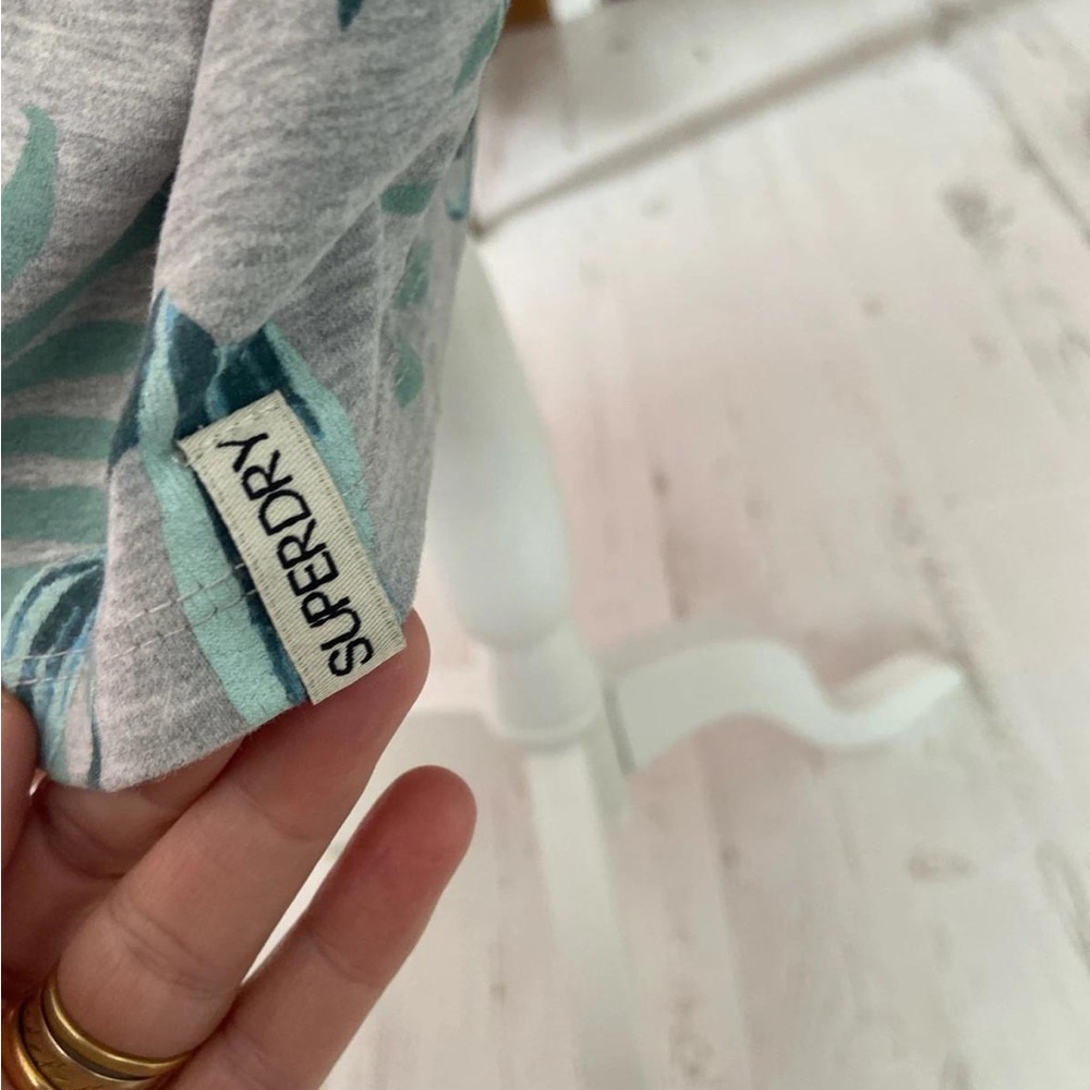 Superdry Gray and Teal Shirt